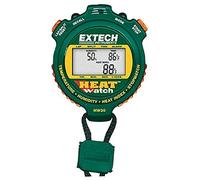 Extech HW30 Chronomètre Multifonction Heatwatch Avec Indice De Chaleur, Moniteur De Température Et D'Humidité, Chronomètre/Minuterie, Alarme Et Mémoire De Tours/Séparés