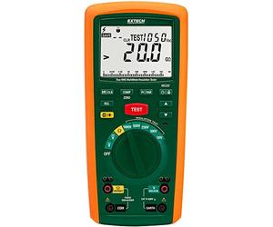 Extech MG320 Testeur d'Isolement et Multimètre True RMS CAT IV 600V - Mesure de Résistance 20GΩ, Tensions 1000V, Calculs PI/DAR Automatiques, Écran Rétroéclairé - Idéal pour Moteurs et Industrie