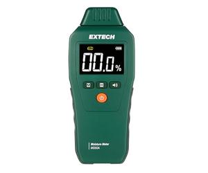 Extech MO50A Mesureur Humidité Broche Compact, Alerte, LCD | Humidité bois (5-50%) et matériaux construction, alertes sonore/visuelle, broches remplaçables, LCD