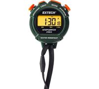 Extech STW515 Chronomètre/Horloge Avec Écran Rétroéclairé | Chrono écoulé/intermédiaire/double compétiteur, horloge 12/24h, alarme, résolution 1/100s, sangle cou