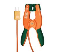 Extech TP400 Sonde De Serrage De Tuyau Haute Température De Type K | Pince tuyau mains libres, tuyaux 0,25-1,5po, -4 à 450F, mâchoire ressort, connecteur mini Type K, CVC