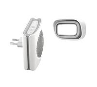 Extel - Carillon - Dibi, Rayon de 200m de portée, Blanc, Sonnette enfichable, 6 sonneries et 3 modes différents - 081737