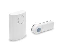Extel Carillon Carillo 061007 – Sans fil, 36 sonneries, Bouton IP44, Portée 100 m, Blanc