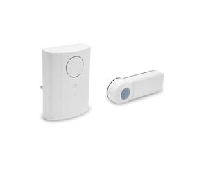 Extel - Carillon - Plug, Blanc, 36 sonneries, Bouton d'Appel IP44, Carillon Mobile, Par batterie ou par fil, Garantie 2 ans - 061006