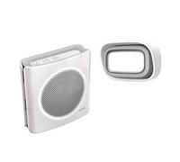 Extel - Carillon - Sonnette sans Fil , Blanc et Noir, Rayon de portée sur 200 m, avec mode Flash , Batterie au Lythium - 081735