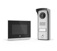 EXTEL Compact Visiophone Filaire, Interphone Vidéo 2 Fils | écran 4'', distance 100 m, vision IR, IK08, monitoring, 6 sonneries, Double Commande Ouverture Portail et Gâche Électrique