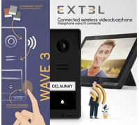 Extel Interphone vidéo Wi-Fi - Module moniteur anthracite/noir