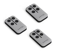 Extel Lot de 3 Télécommandes Umii, 433,92 MHz, Portée 80 m | 3 télécommandes 4 boutons, 433,920 MHz, portée 80 m champ libre, rolling code, piles CR2032 fournies
