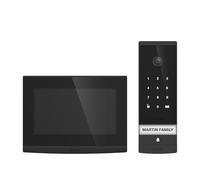 EXTEL Open 3K Visiophone Filaire Connecté 2 Fils avec Clavier Tactile Intégré, Interphone Vidéo Écran 7", Résolution Ultra HD 3K, App Smartphone, Ouverture Portail et Gâche par Digicode et QR Code