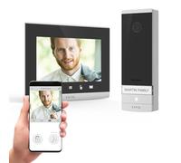 Interphone vidéo Extel 720324 Wi-Fi Set complet gris, noir