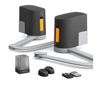 EXTEL XB250 - Motorisation Portail Battant Connectée Wifi & Bluetooth - Bras Articulés (2,5m/250kg par battant) - App Umii - Matériaux Recyclés & Engrenages Métal