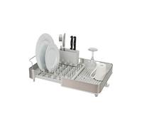 Joseph Joseph – Séchoir à vaisselle Extend – Extensible, acier inoxydable, bec pivotant, Pierre