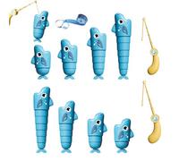 Extendable Fishing Table Game, Parent-Child Interactive Toys, Durable Fishing Board Game with Colorful Magnetic Fish, Portable Playset with Adjustable Table Size, Educational and Fun for Kids Boys