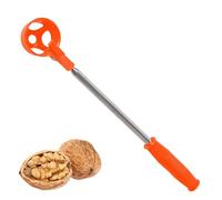 Extendable Nut Picker, Metal Claw Retrieval Tool, Spring Grip with Adjustable Handle, Backyard Collection Equipment Stainless Steel Build, Garden Gatherer with Flexible Reach for Nest Area