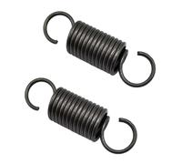 Extended Compressed Dual Hook Tension Spring, 2 ressorts de tension à double crochet,(0.8 x 11 x 60 mm)