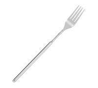 Extended Fork - Front Fork Extension, Stainless Steel Long Handle, Extra Long Forkk Party Tableware For Home Office School Dinner Lunch Fruit Dessert Baking Grill Camping Travel Outdoor