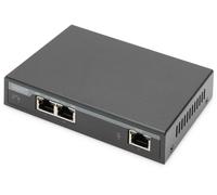 Extender PoE 2 ports 60W DIGITUS Rallonge de 100m noir