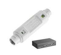 Extender Poe Étanche - Répéteur d'extension Poe, 48 V 10/100 Mbps Ethernet Extension Repeater | Répéteur Ethernet largement compatible avec l'évaluation IP67, pour les caméras IP et