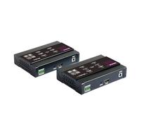 Extendeur 4K KVM sur IP jusqu'à 100 m USB Cat6 simple Prise en charge du commutateur d'alimentation à distance RS232 POE Taux de rafraîchissement élevé