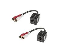 LINDY Extendeur Audio 2x Rca Sur Rj45 Jusqu'a 100m