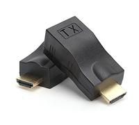 Extendeur D'adaptateur HDMI vers RJ45, Connecteur Réseau Ethernet Extendeur HDMI Cat5e Cat6 pour Projecteur de Moniteur DVD TV HD TV HD