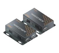 Extendeur HDMI 40m 4K@30Hz avec Loop Out et IR, Extension HDMI via Câble Cat6, Plug & Play, Compatible PC TV Moniteur Vidéoprojecteur PS4 PS5 Xbox (4K@30HZ)