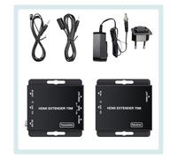 Extendeur HDMI 4K Vers RJ45 Avec Sortie En Boucle Et IR Sur Câble Ethernet Cat5e/6/7 Jusqu'à 70 M 230 Pieds For Téléviseur HDTV(UK power supply)