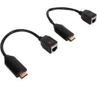 Extendeur Hdmi, Émetteur Et Récepteur Ethernet Hdmi Mâle Vers Rj45 Sur Une Seule Extension Cat 5E/6 1080P Jusqu'À 60 M Pour Pc, Consoles De Jeux, Lecteurs Multimédias, Etc.[YIN4183401]