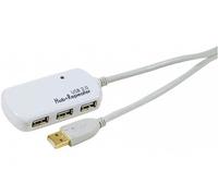 Extendeur usb 2.0 amplifiée 12m avec hub 4 ports