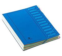 extendos Trieur à élastique série 223, 12 compartiments,bleu