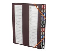 Extendos - Trieur Plastique + Elastique 24c Bordeaux