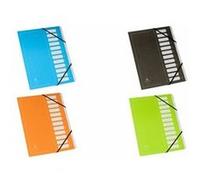 Extendos Trieur Avec Élastique Mon Dossier En Carte. 12 Compartiments. Coloris Assortis.