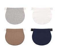 Extenseur Ajustables Pour Femmes Enceintes, 4 Pièces Extensions De Bouton Élastique De Maternité, Elargisseur Grossesse, Ceintures De Grossesse, Convient Aux Hommes Et Aux Femmes Enceintes, 4 Couleurs