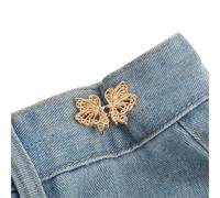 Extenseur Boucle de taille réglable for jeans, aucune couture requise, ajusteur bouton papillon for pantalons et jupes