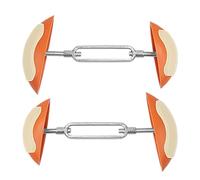 Extenseur de chaussures - 11 x 5,5 cm haute résilience en alliage de zinc ABS, semelle intérieure de soutien réglable, écarteur orange portable de 45,7 g, extension de largeur - pour adultes et