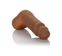 Extenseur de pénis calex marron avec trou pour piser