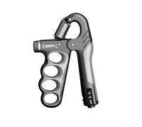 Extenseur de poignet réglable de 5 à 100 kg avec compteur électronique en acier inoxydable antidérapant pour gym fitness (C)