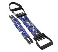 Extenseur de Poitrine Réglable Corde Élastique, Entraînement Maison | Poignées Ergonomiques, Latex Bleu, Force Ajustable, Facile à Transporter Ranger pour Musculation