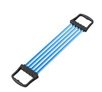 Extenseur de poitrine réglable pour homme avec tubes amovibles pour bras, poitrine, dos, muscles du haut du corps, entraînement musculaire pour la maison, la salle de sport, le fitness (bleu ciel, 62