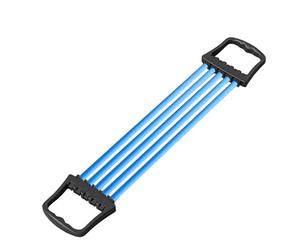 Extenseur de poitrine réglable pour homme avec tubes amovibles pour bras, poitrine, dos, muscles du haut du corps, entraînement musculaire pour la maison, la salle de sport, le fitness (bleu ciel, 62