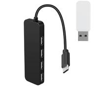 Extenseur De Port USB | Port USB Multiple - Répartiteur À 4 Ports D'extension Haute Vitesse Pour Lecteur Flash D'imprimante Pour Ordinateur Portable