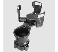 Extenseur de porte-gobelet pour voiture, adaptateur multifonction 2 en 1, avec base réglable, compatible avec Hydro Flask, Yeti, Nalgene, grandes bouteilles de 1,2/1,2 l