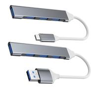 Extenseur de ports multiples, concentrateur USB pour ordinateur portable, concentrateur USB ultra fin, adaptateur multifonction pour ordinateur portable, imprimante, ventilateur, lampe de bureau