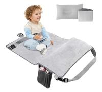 Extenseur de siège d'avion pour tout-petit, extension du siège d'avion pour enfants, lit de voyage en tout-bassin imperméable portable avec poche, long trame les avions doivent avoir pour le sommeil
