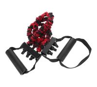 Extenseur D'entraînement Pectoral Réglable pour Poitrine et Bras | Résistance Ajustable, Poignées Ergonomiques, Usage Maison, Format Léger, Rouge, pour Muscles du Haut du Corps
