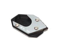 Extenseur Extension De Support Latéral D'agrandisseur De Pied De Béquille De Moto avec Logo pour KYMCO Downtown 300 300i 350i 200i Xciting 250 400(Kickstand Pad-Titanium)
