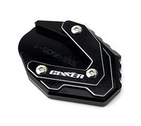 Extenseur Extension De Support Latéral D'agrandisseur De Pied De Béquille De Moto avec Logo pour Suzuki GIXXER 250 SF GIXXER 150 125 SF250 2018-23(Kickstand Pad-Black)