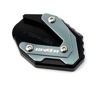 Extenseur Extension De Support Latéral D'agrandisseur De Pied De Béquille De Moto avec Logo pour Suzuki GIXXER 250 SF GIXXER 150 125 SF250 2018-23(Kickstand Pad-Titanium)