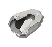 Extenseur Moto CNC Aluminium Pied Agrandisseur Support Plaque D'extension Pied Latéral Béquille pour Tiger 900 Rallye Pro 2021(Titanium)