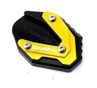 Extenseur Moto CNC Béquille Pied Béquille Latérale Rallonge Plaque De Support pour Suzuki GIXXER 250 SF GIXXER 150 125 SF250 18-23(Kickstand Pad-Gold)